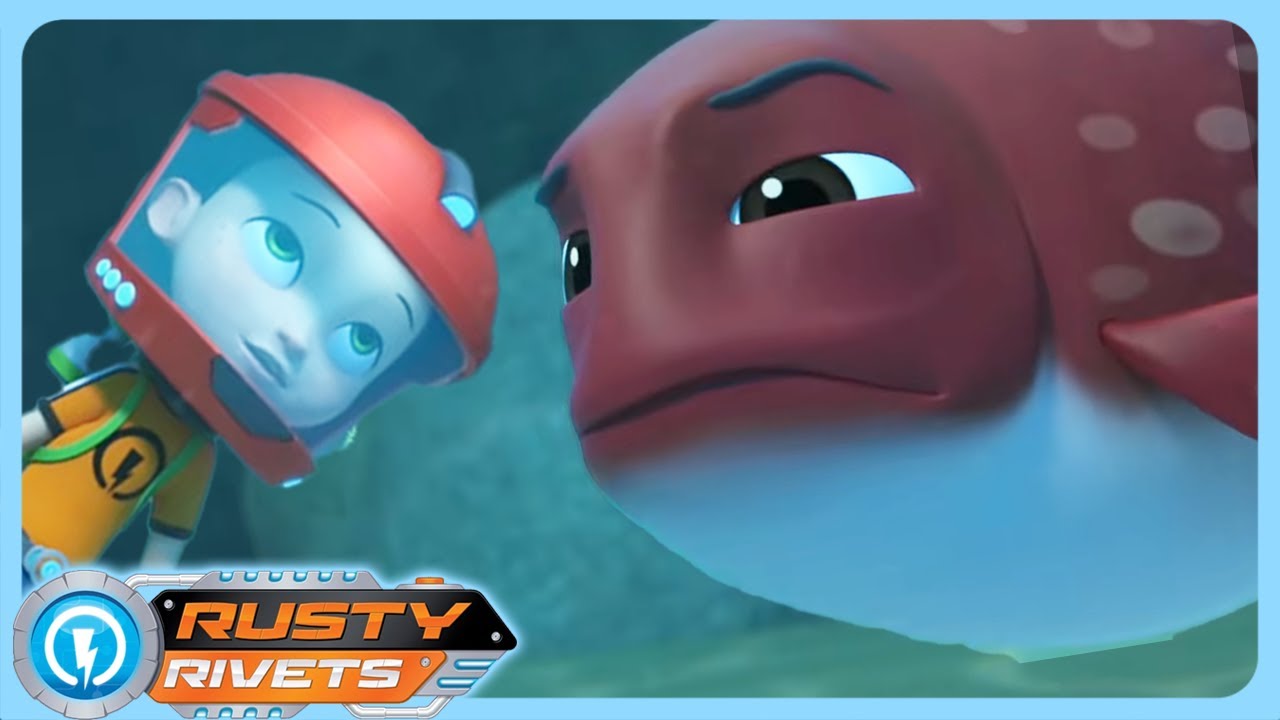 Rusty and the Sneezing Fish | Rusty Rivets | Cartoons for Kids