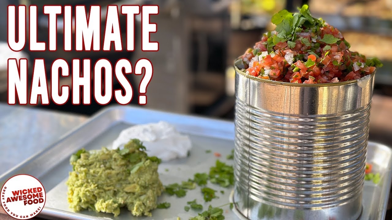 Ultimate Trash Can Nachos Recipe - Loaded with Flavor! Pico de Gallo, guacamole, pickled jalapeños!