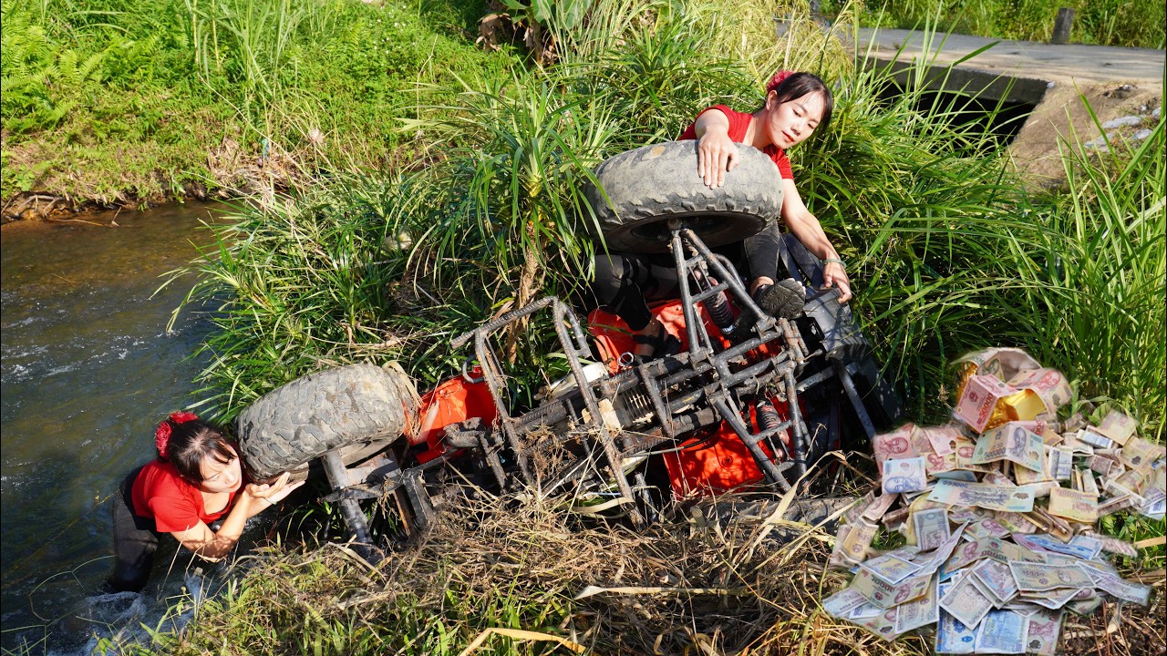 Full Video: The Girl Found a Large Sum of Money and Many Antiques in an Abandoned House.