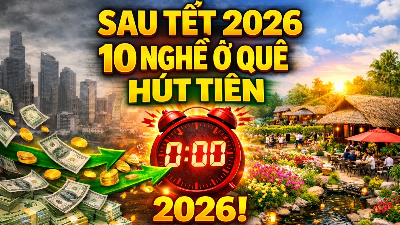 Cảnh Báo Sau Tết 2026: 10 Nghề Ở Quê Đang Hút Hết Dòng Tiền!