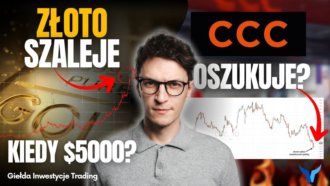 Największa euforia na ZŁOCIE od dekad! Przyłączać czy uciekać? CCC ofiarą short-sellera! #GITnews