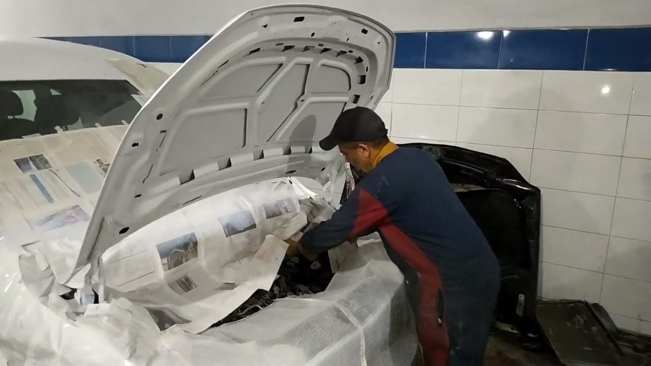 Réparation carrosserie voiture Volkswagen caddy 2020 accidentée a Etat neuf
