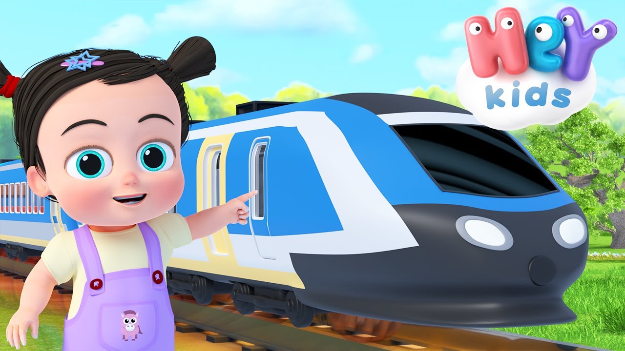 Pociągi 🚂 Piosenki dla dzieci - HeyKids