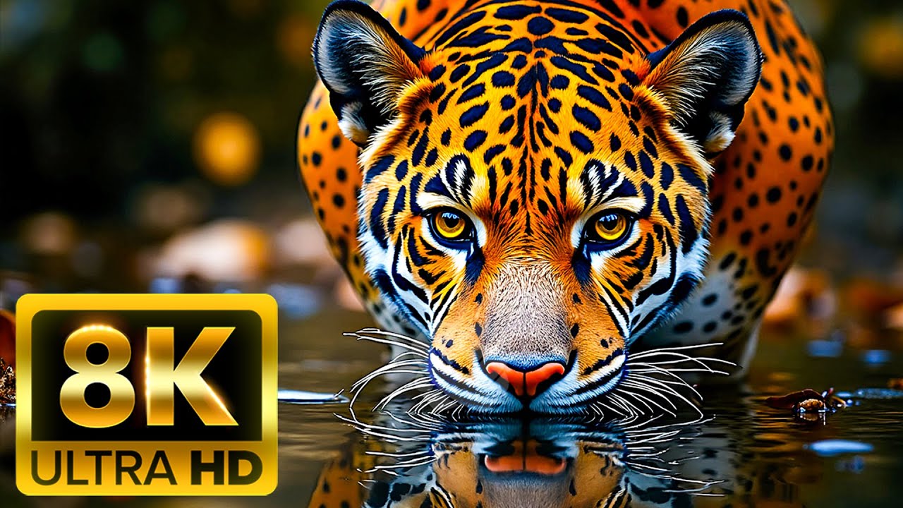 🌿 PLANET ANIMALS 8K ULTRA HD – Дикие животные тропического леса | Успокаивающая музыка