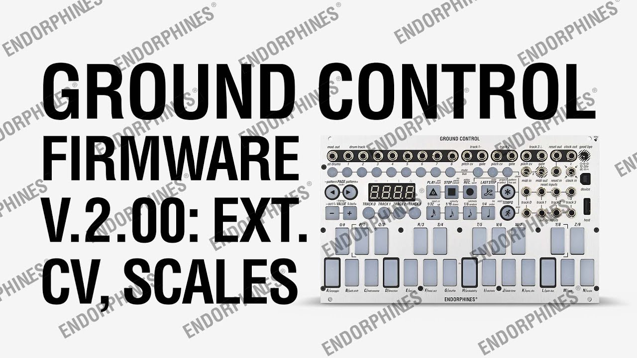 GROUND CONTROL Firmware V.2: external CV modulation matrix, scales, modulation output
