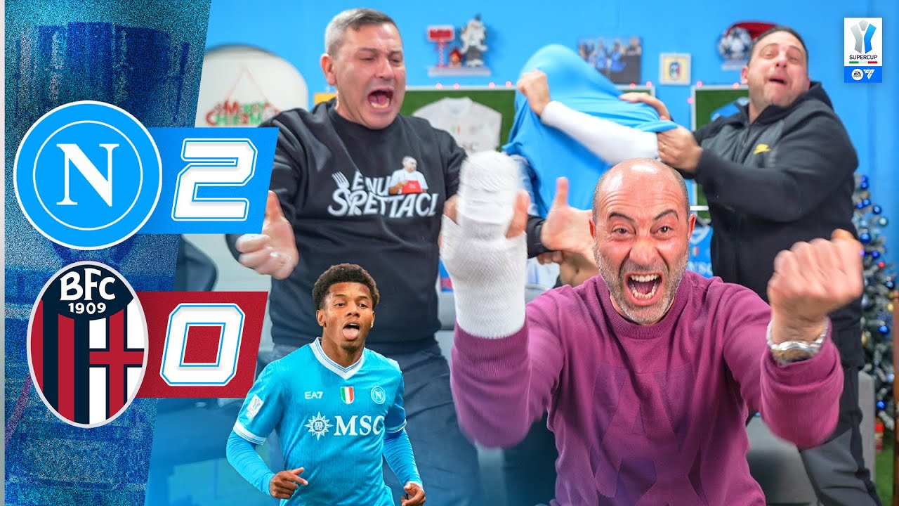 SUPERCAMPIONI!!! NAPOLI-BOLOGNA 2-0 | LIVE REACTION NAPOLETANI