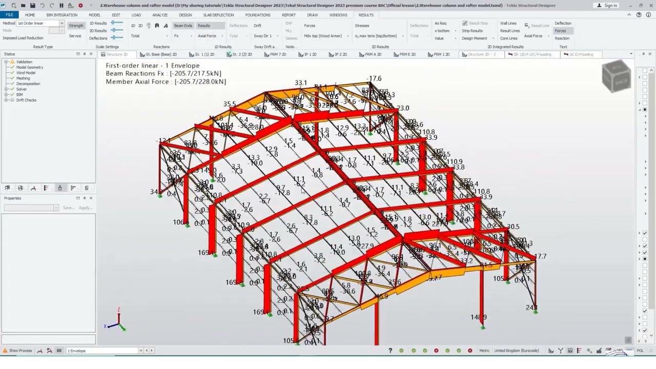 TSD TEKLA STRUCTURAL DESIGN //// Tutorial para Diseño de Estructuras PEB.