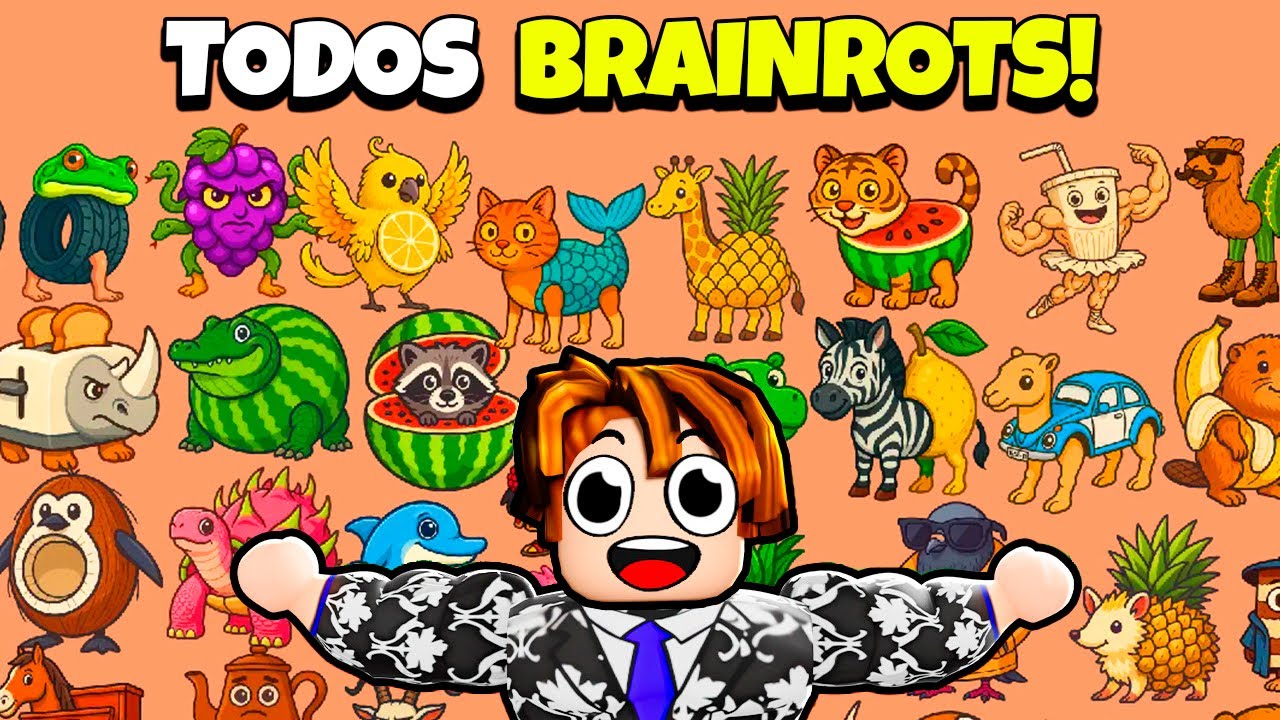 TENTE ENCONTRAR TODOS OS BRAINROTS DO MUNDO 😨😱