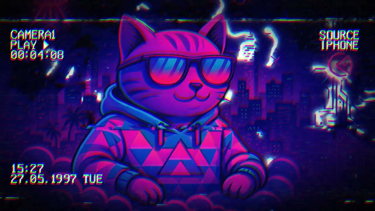 VaporCat Vibes 💜 Vaporwave Beats for Study, Chill & Retro Escape