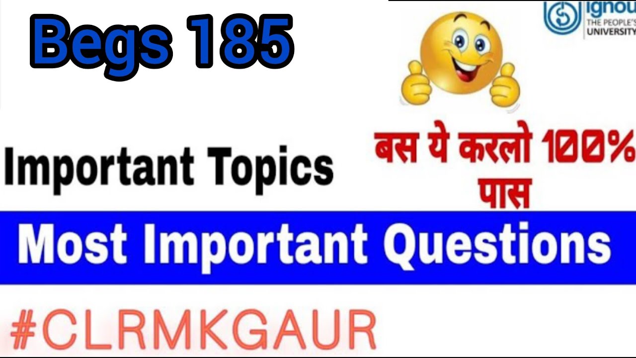 Begs185 #clrmkgaur #exam #ignou #ignouassignment #clrmkgaur #gk #ignoucourse #2024short #motivation