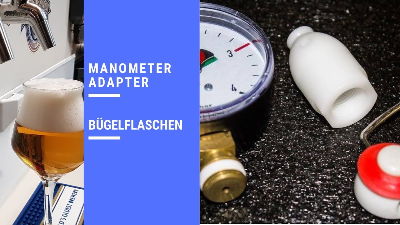 Flaschenmanometer Bier