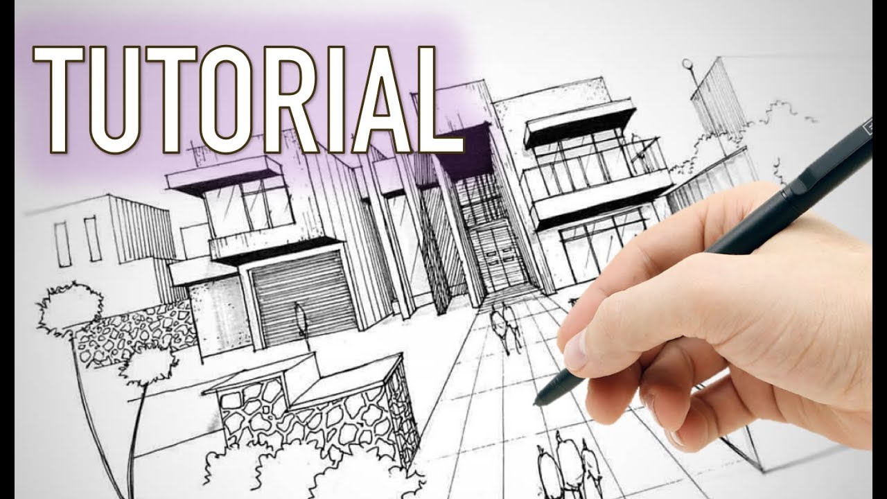 Como dibujar perspectivas a UN PUNTO DE FUGA - TUTORIAL