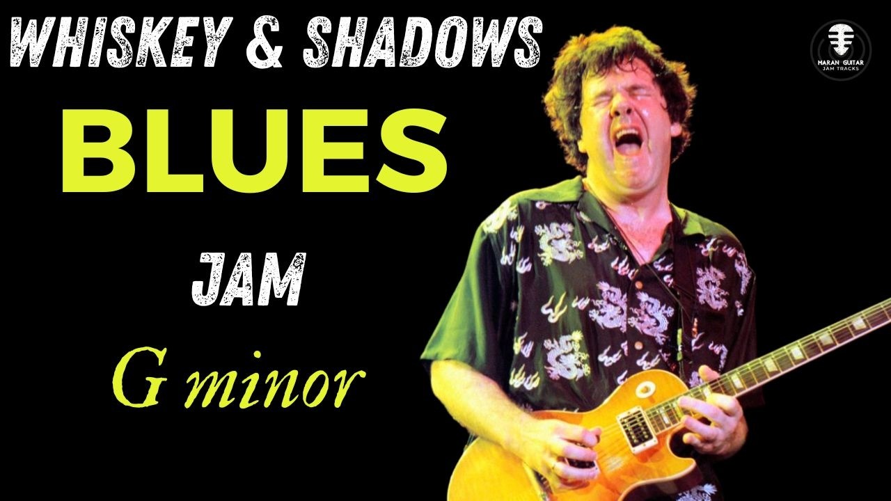 WHISKEY & SHADOWS Slow Blues backing track - Jam in G minor