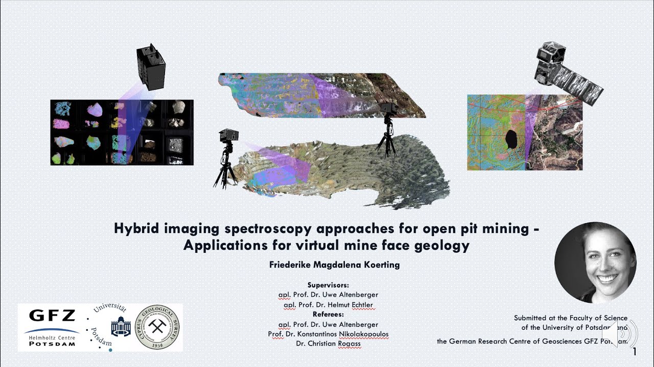 Hybrid imaging spectroscopy approaches for open pit mining, Dr. rer. nat defense Friederike Koerting