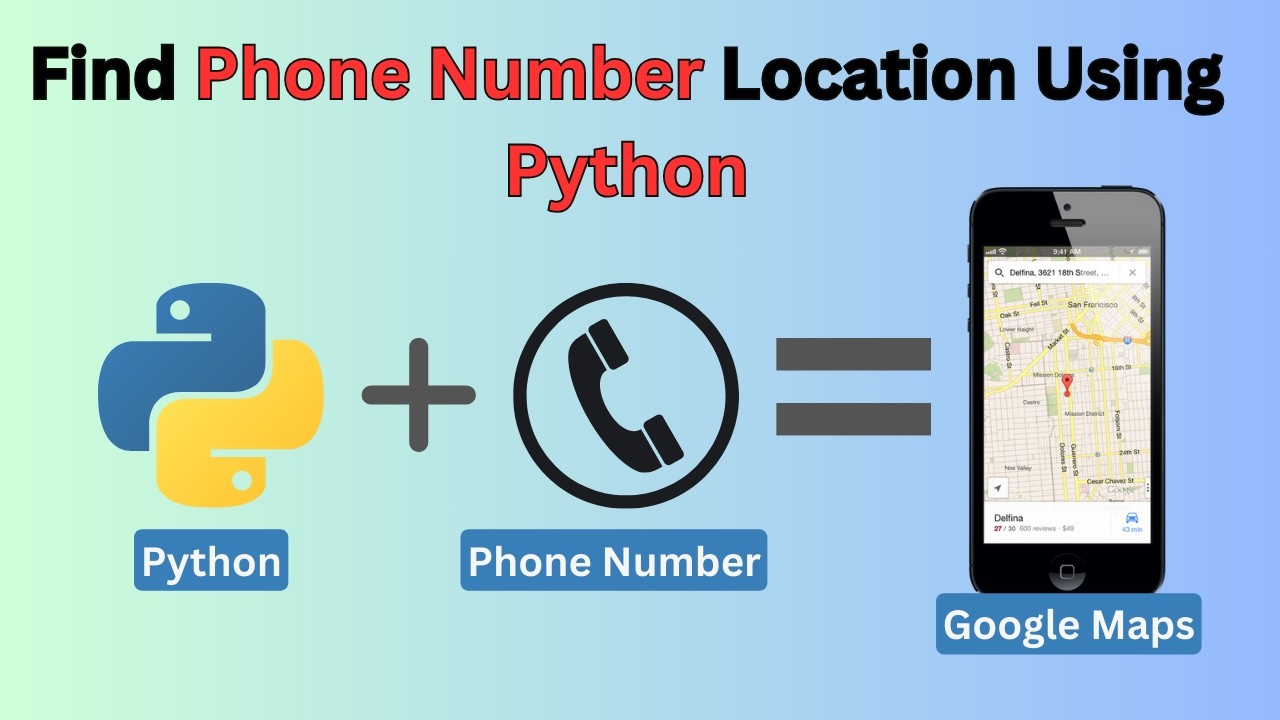 How to Track any PHONE NUMBER Location with Google Map using python | Python Map Project | Folium |