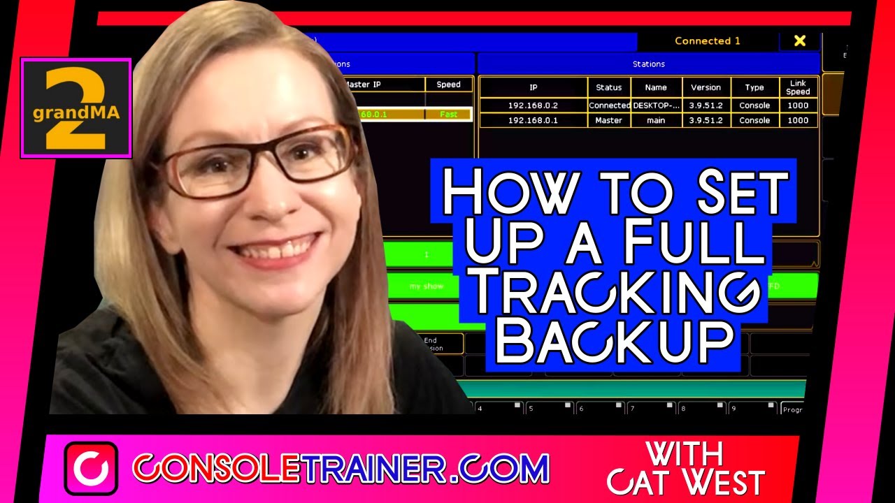 How to Set Up a Full Tracking Backup | consoletrainer grandMA2 tutorial 2020