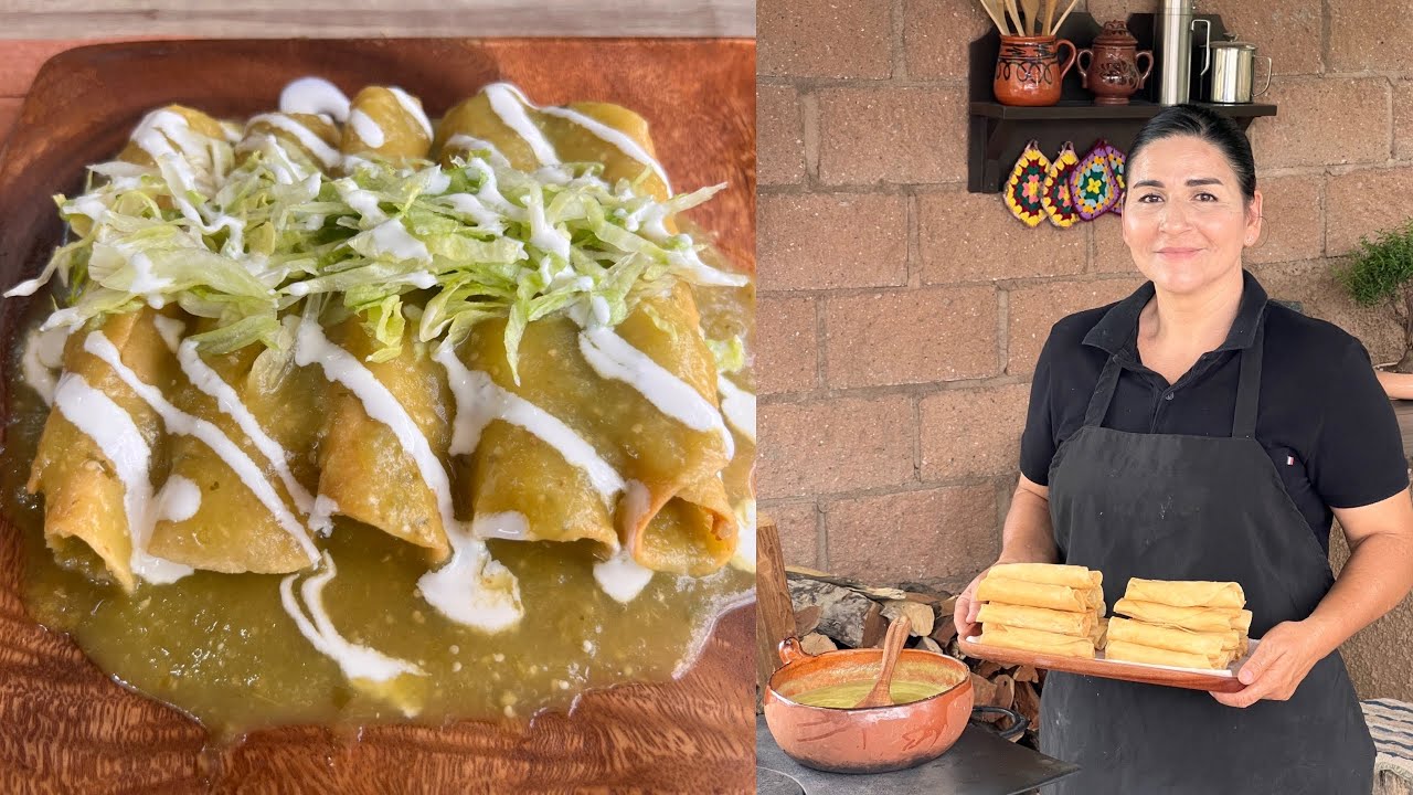 Enrrolladitas de Pollo en Salsa Verde - La Herencia de las Viudas