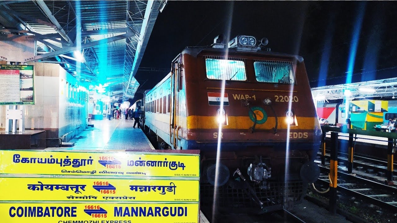 🚂 Chemmozhi Express Train Journey | Coimbatore To Thanjavur #Vkrailride #indianrailways