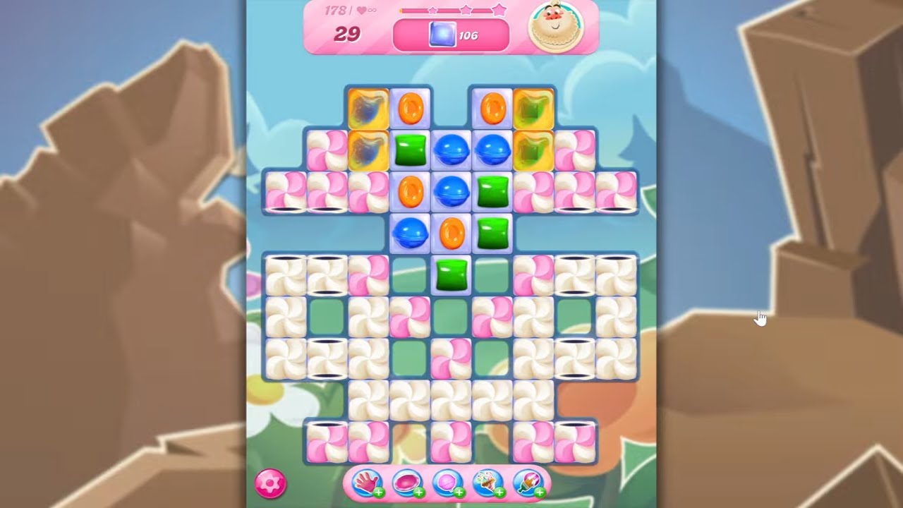 Candy Crush Saga LEVEL 178 NO BOOSTERS (new version)🐟☑️