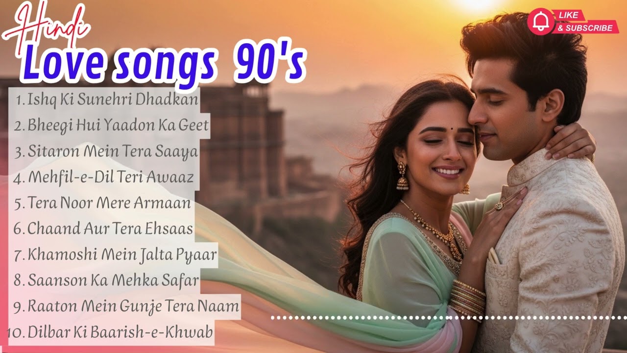 90s Bollywood Love Songs ❤️ Ultimate Evergreen Romantic Playlist 4K HD
