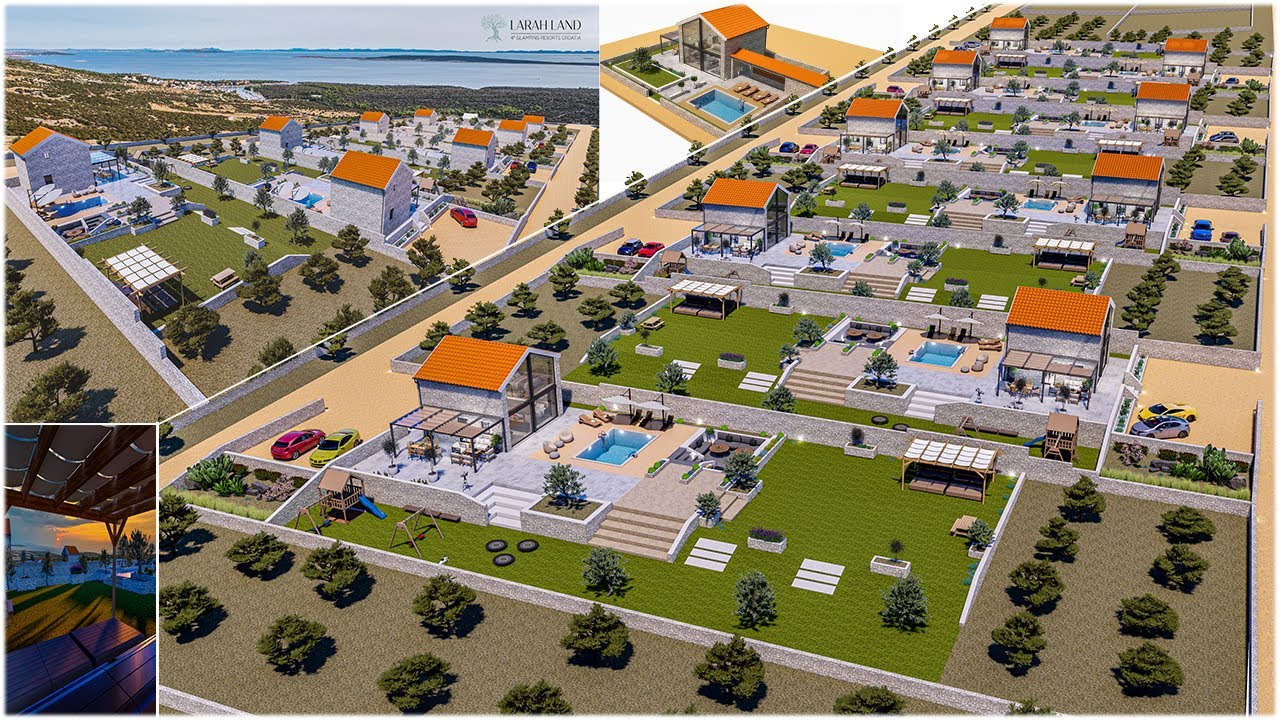 Larah Land - Resort 4*, Pag, Croatia/ Master Plan + Stone House ,Conceptual