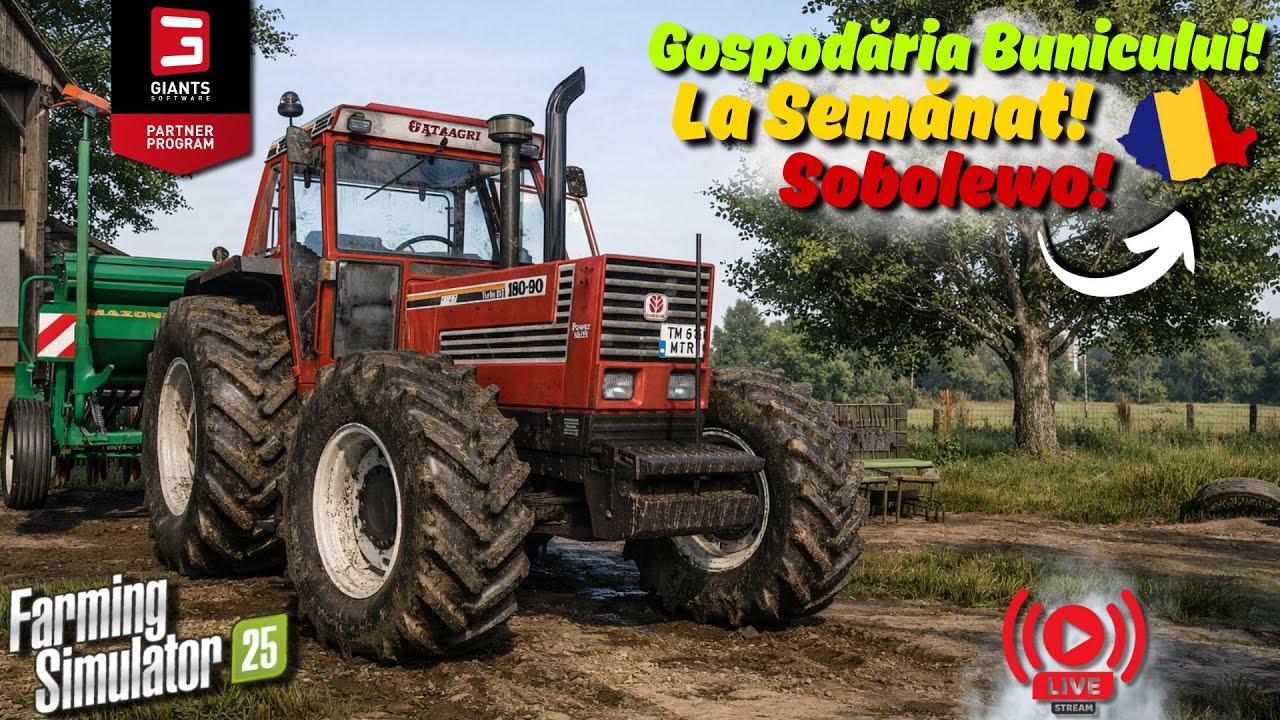🔴Gospodăria Bunicului Fs25! Ep.5!🌿La Semănat cu Fiat 180-90! Pun Rapiță!👌