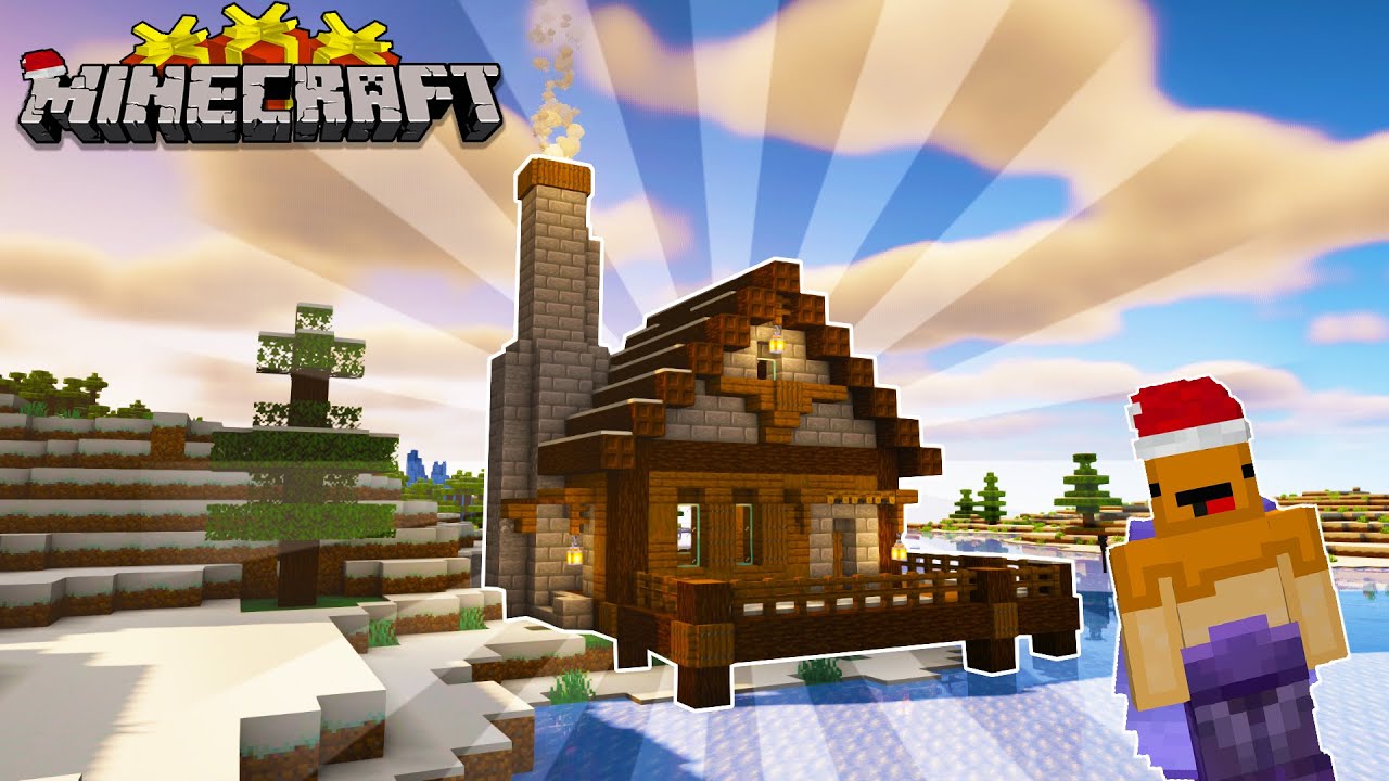I Started A Winter Wonderland In Minecraft! Minecraft Let's Play Episode 12...