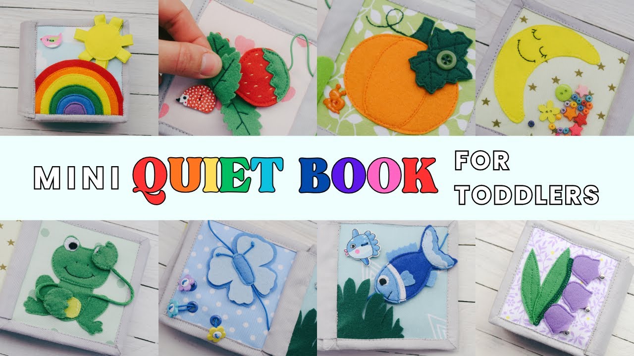 Learning Colors with a Mini Quiet Book! 🌈 Montessori Rainbow Activity, First Busy book for toddlers