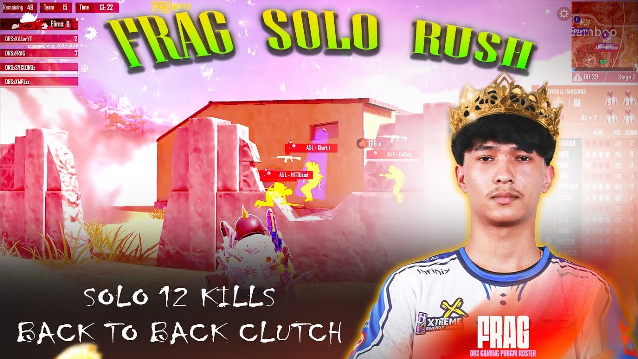 DRSxFRAG solo rush 1v4 asl daiesports Drs gaming domination .