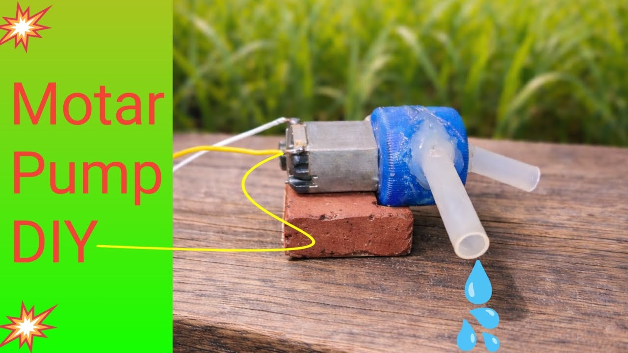 How to make mini submersible water pump #waterpump #diy 