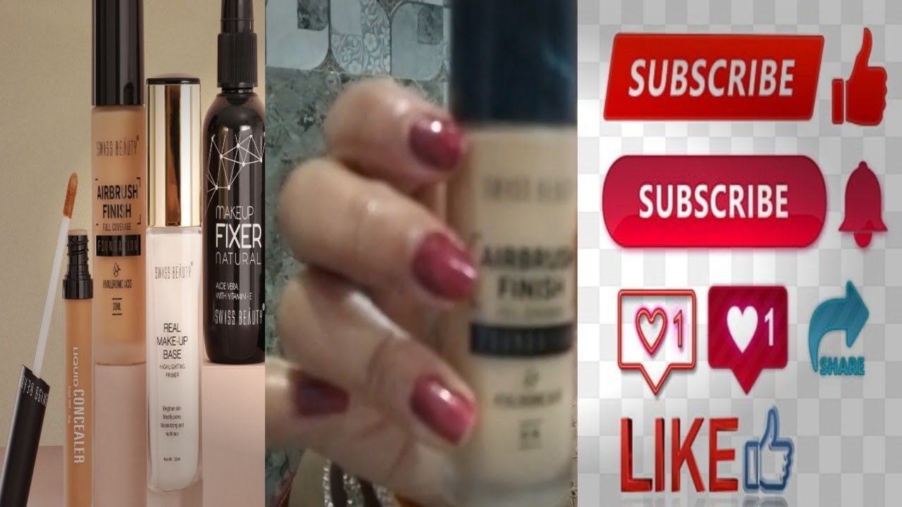 GRWM full face makeup review using Swiss beauty products #swissbeauty #hemkaya 