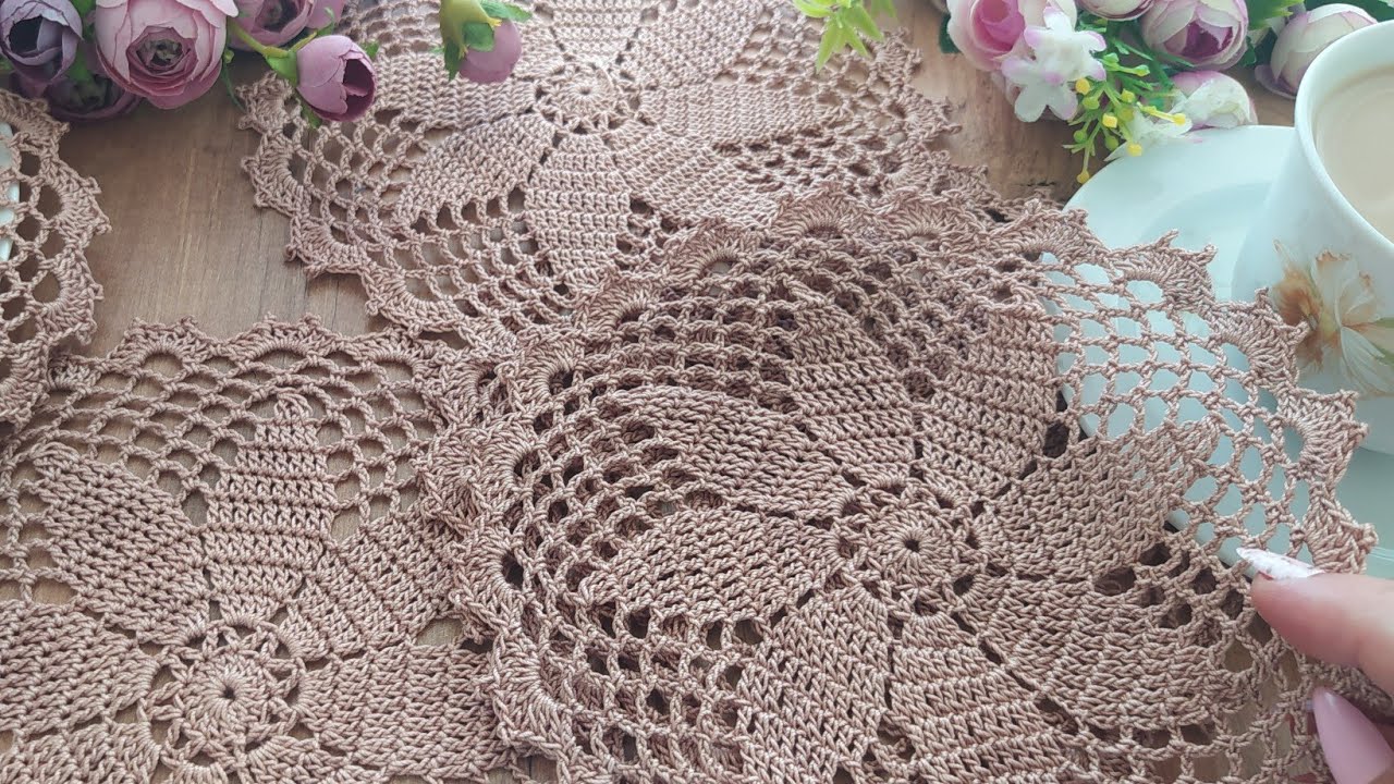 Popüler Çok Moda Yuvarlak Dantel Modeli / Dıy Kendin Yap Fikirleri / Crochet