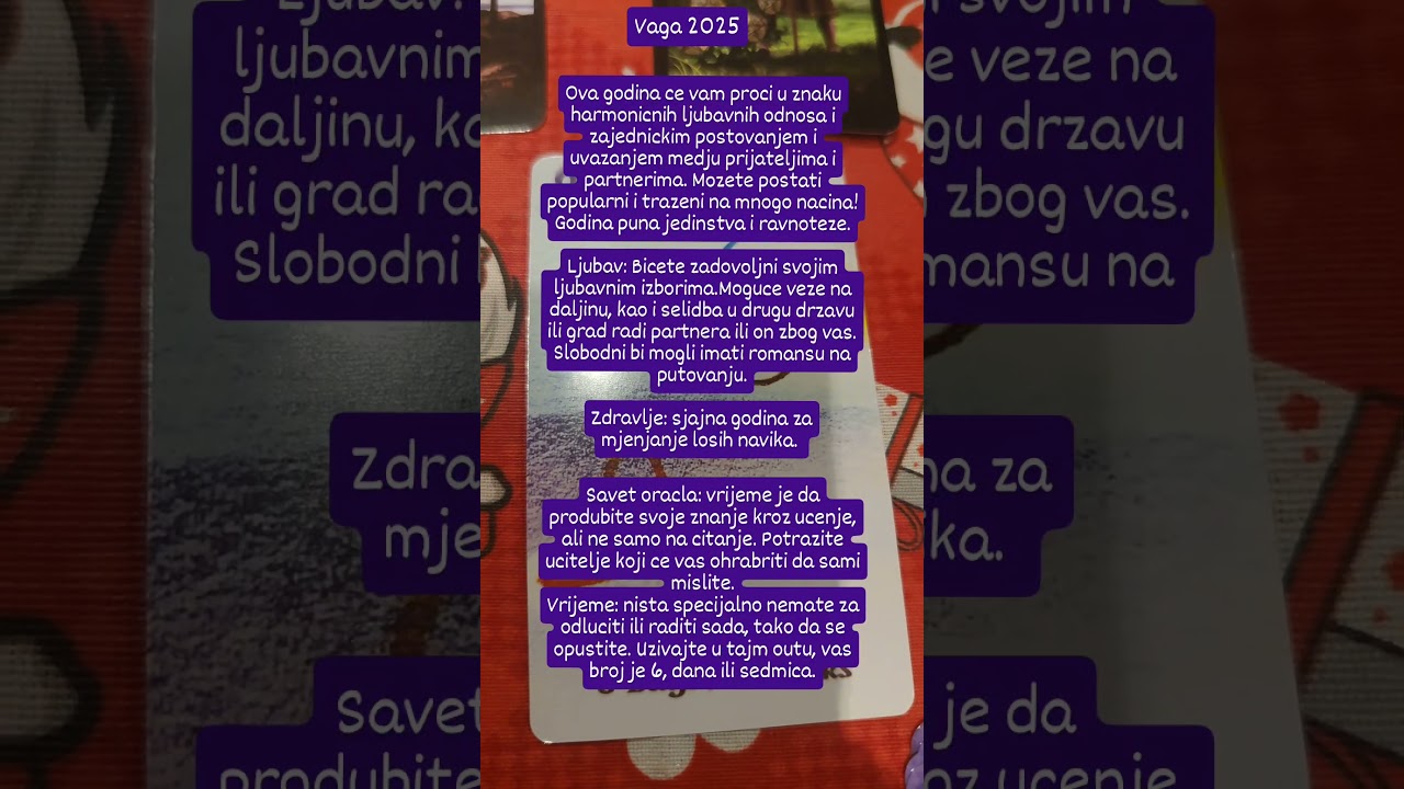 Vaga 2025 #horoskop #tarot #vaga