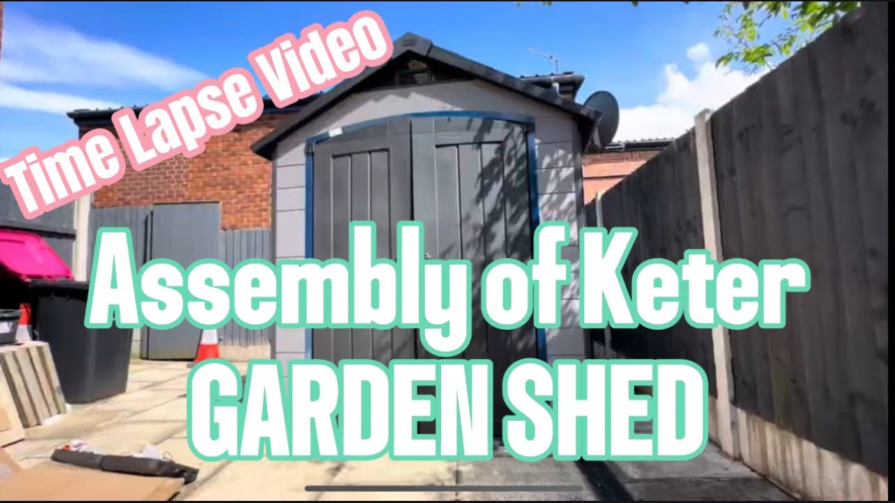 Keter Garden Shed 7.5 ft x 7 ft Time lapse Assembly #videofeed #timelapse #gardenshed #shed #ofwlife