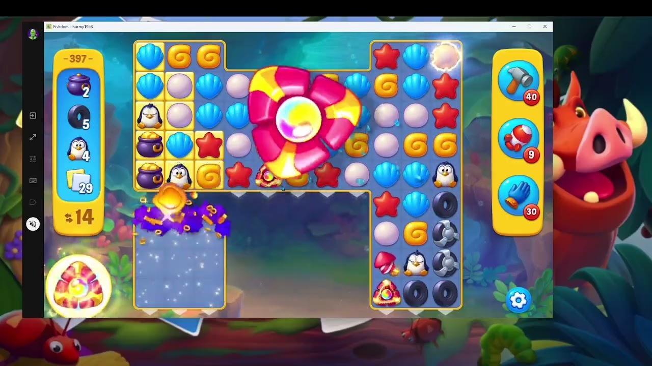 Fishdom Level 397 + Mini Game | Beach Aquarium | Audio Talkthrough | F2P Tips & Strategy