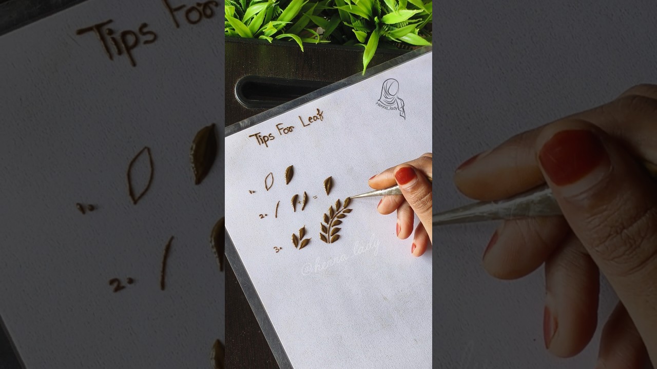 Tips and tricks for gulf leaf mehndi || for beginners #mehndi #tutorial #art #shorts #ytshorts