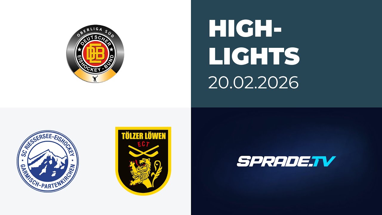 20.02.2026 - Highlights - SC Riessersee vs. Tölzer Löwen