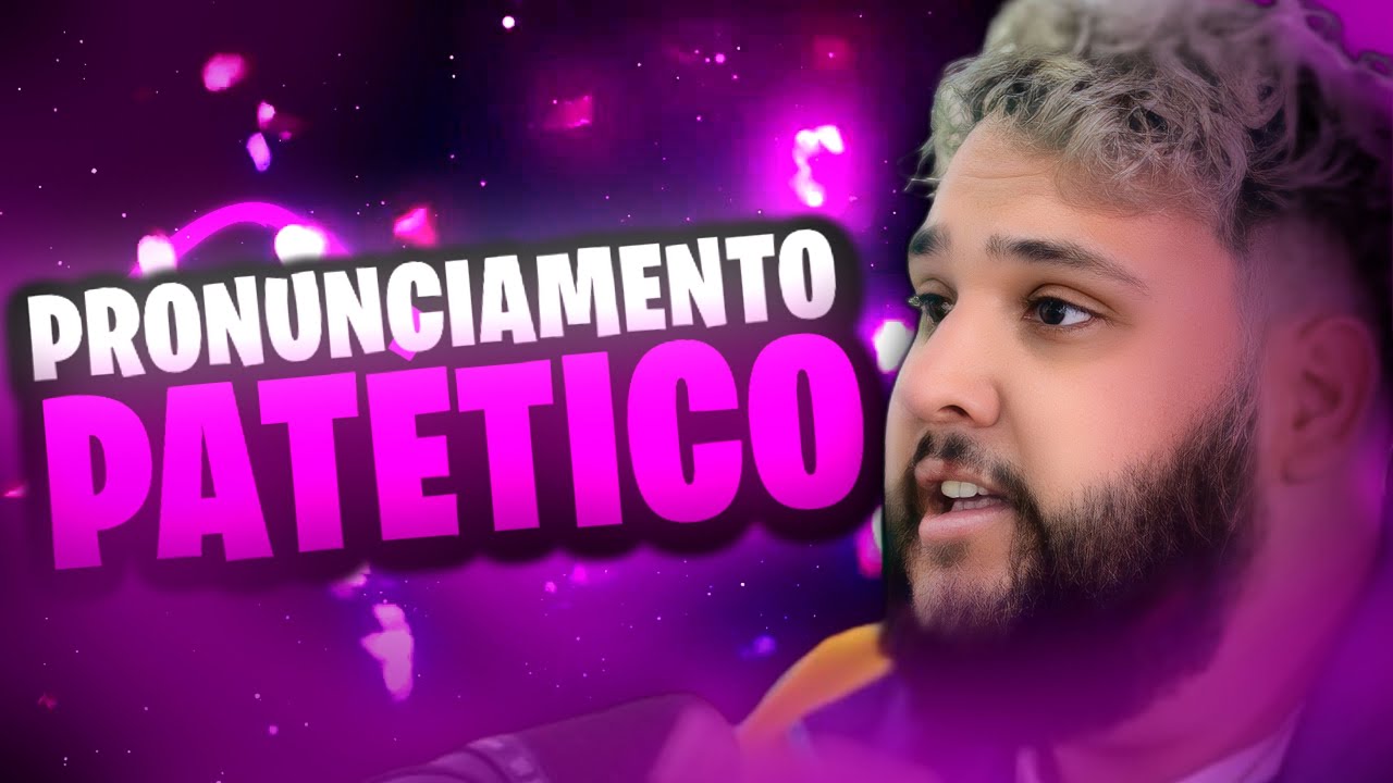 O GORDO MILITANTE VOLTOU A MILITAR EM PRONUNCIAMENTO PATÉTICO