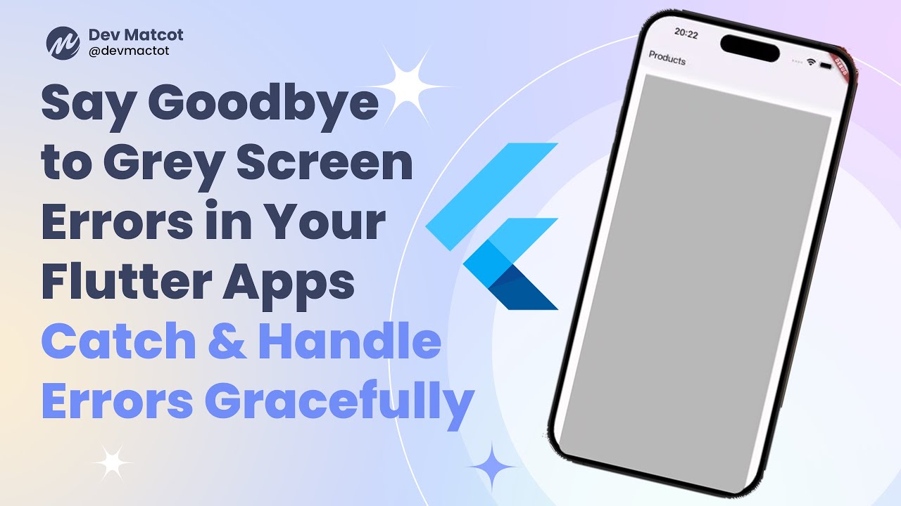 Say Goodbye to Grey Screen Errors in Your Flutter App || Catch & Handle Errors Gracefully