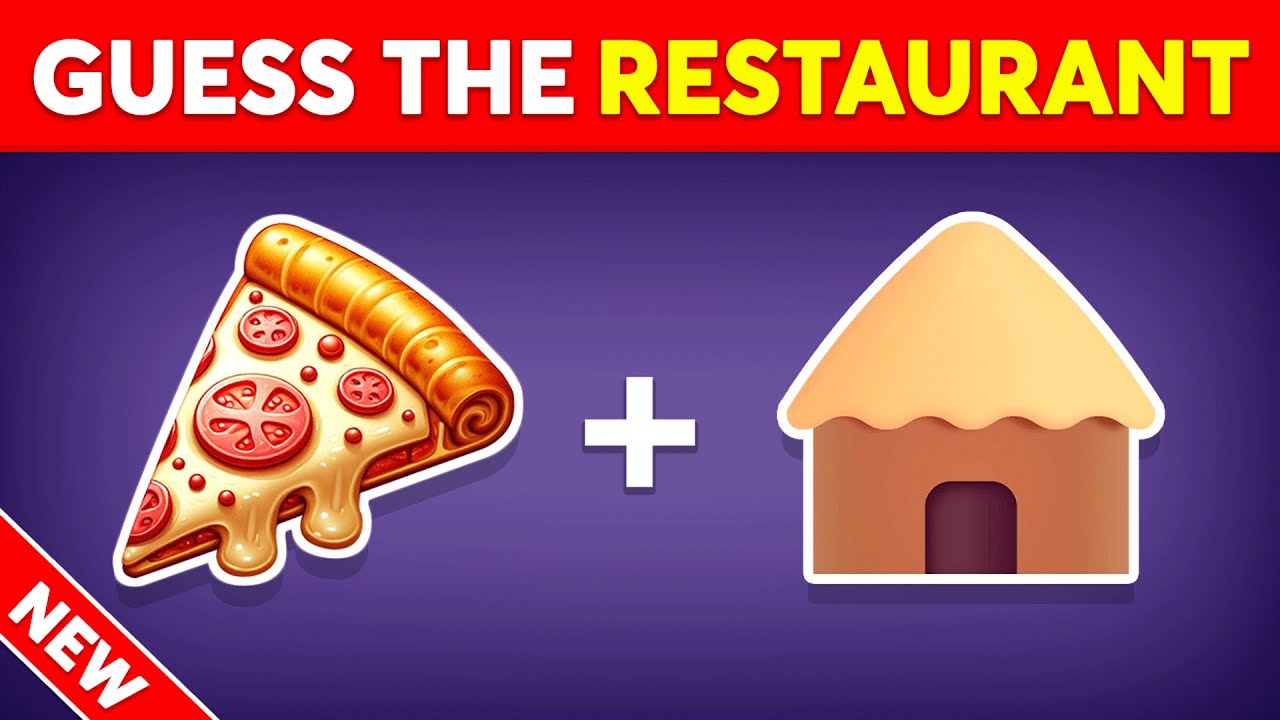 Guess the Fast Food Restaurant by Emoji? 🍔😋🍕 Monkey Quiz