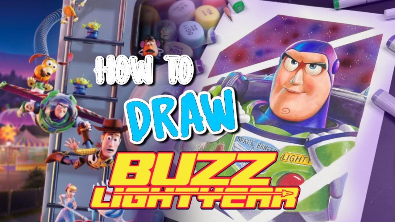 How To Draw a Kids Favorite Buzz Lightyear | DrewDrawz