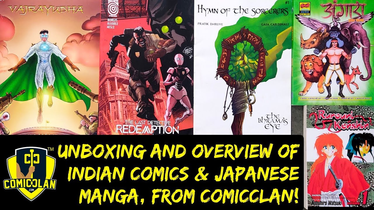 Unboxing Indian Comics- Vajrayudha, The Last Detective Redemption, Hymn of the Sorcerers, Angara etc