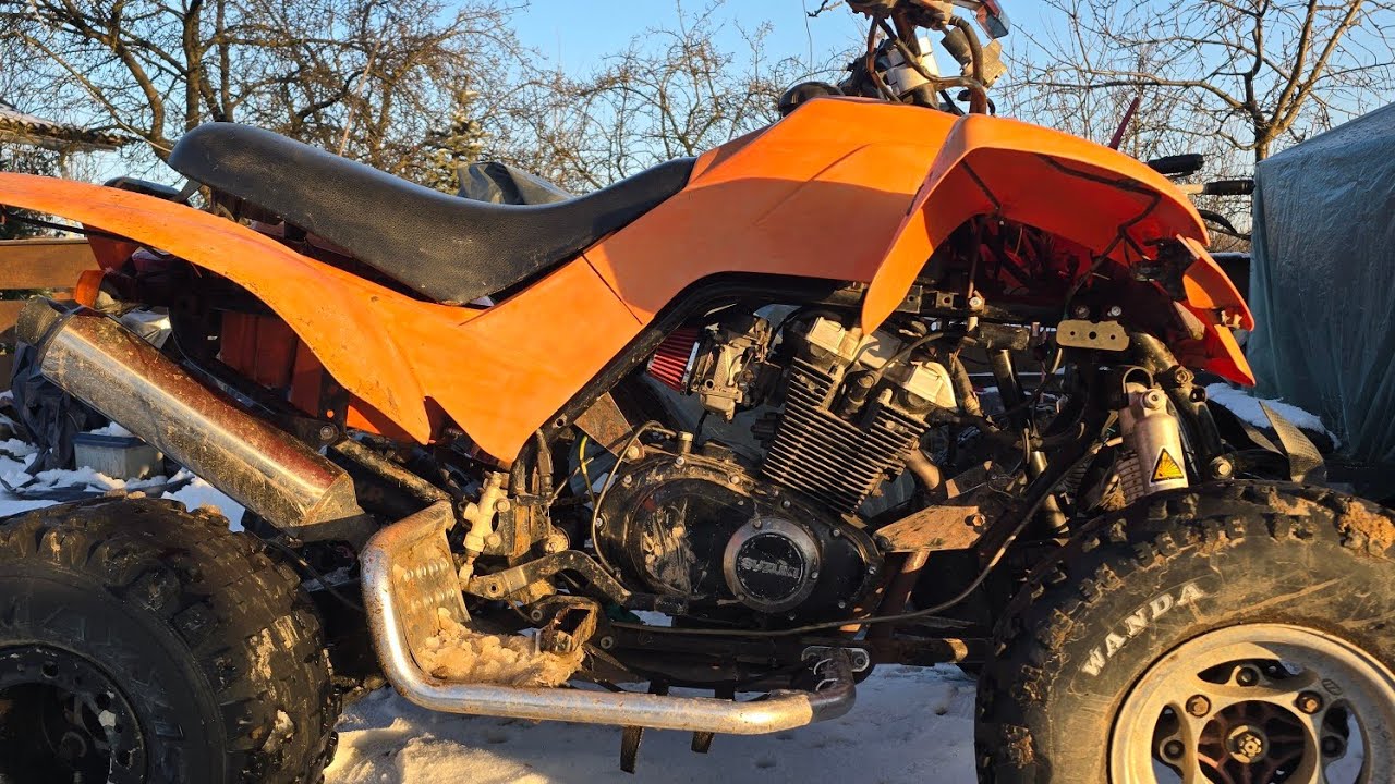 Am facut suportii motor pentru atv 