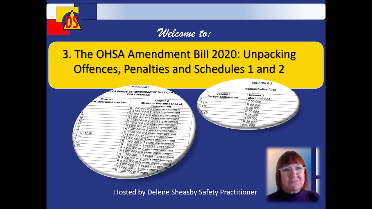 SCHEDULE 1 AND 2 OFFENCES AND PENALTIES
