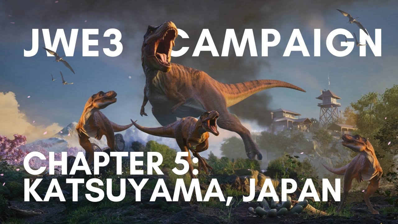 Jurassic World Evolution 3 Campaign - Chapter 5 - Katsuyama, JAPAN - New DIN Park Manager - JWE3