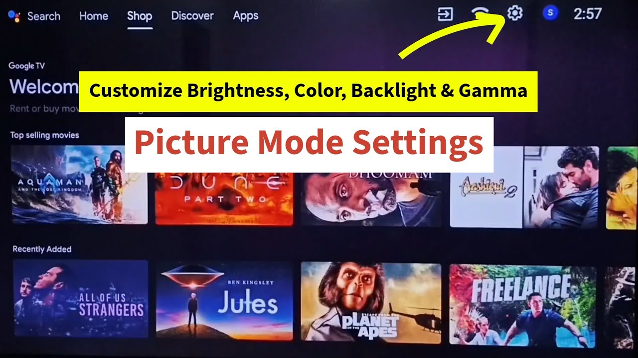 SANSUI Android TV | Настройки режима изображения | Настройка яркости | Подсветка | Гамма | Цвет