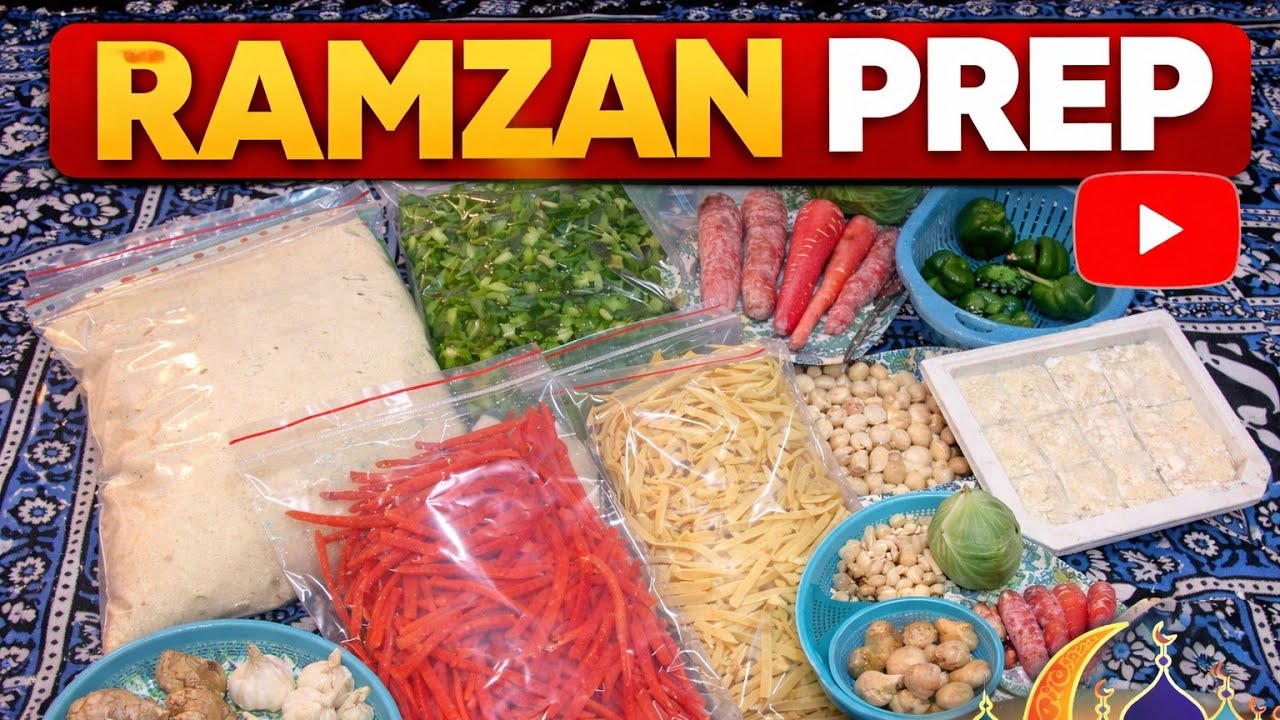 Ramzan Preparation 2026 | Freezer Friendly Sabzi Prep | Iftar Cooking Planning