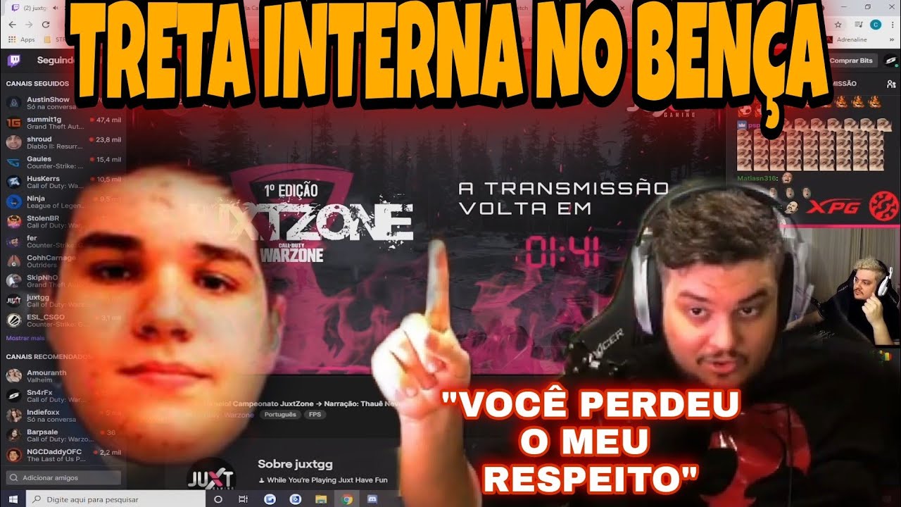 TRETA NA TROPA DO BENÇA. SNARFX E GARCIA TRETAM FEIO APOS O CAMPEONATO DA JUXT GAMING.