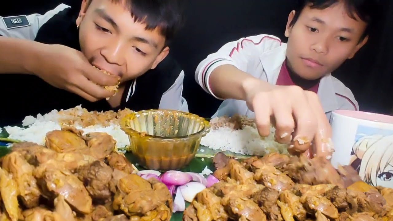 First Challenge Video/Chicken Curry//Mukbang