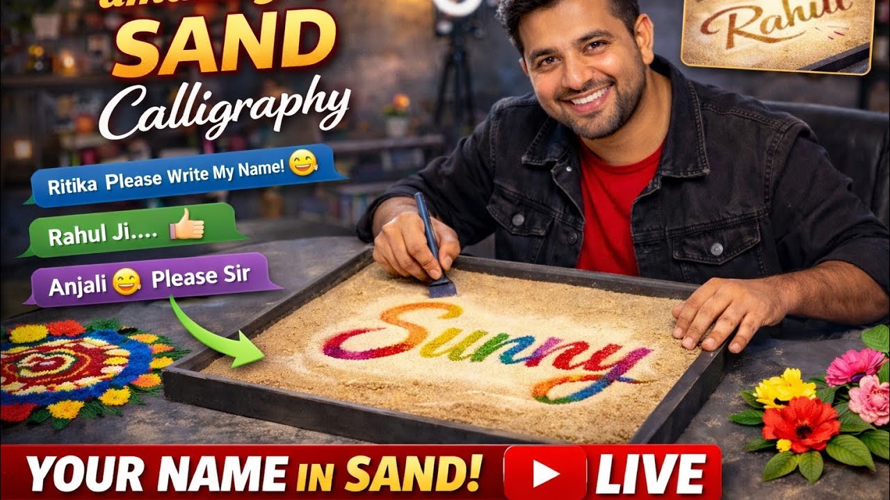 Live calligraphy subscriber Name Writing ✍️💕🌸🥰